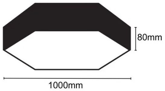 LED Stropné svietidlo LED/100W/230V 4000K pr. 100 cm