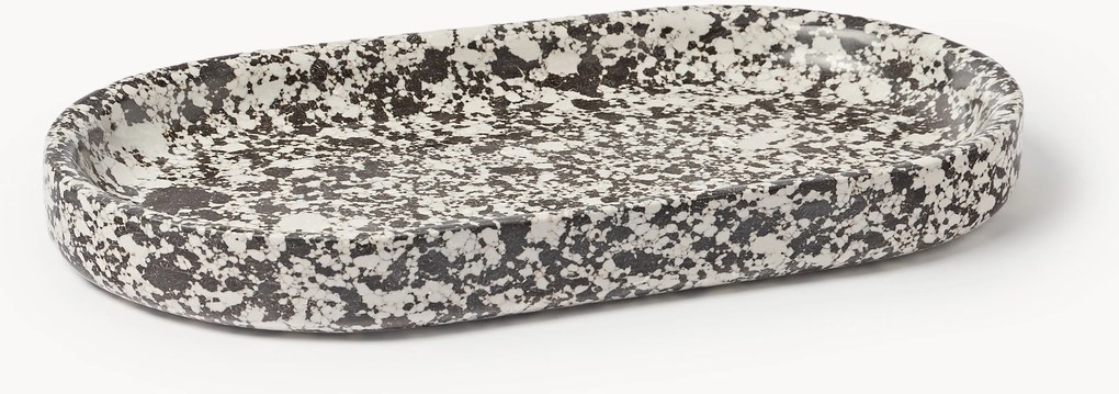 Servírovací podnos z technického mramoru Elara, Š 38 cm