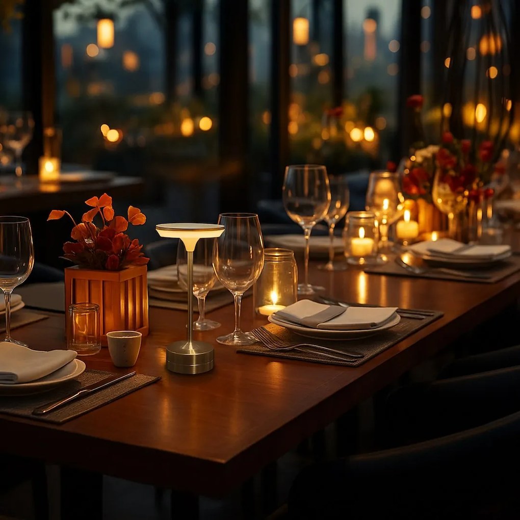Stolná LED lampa Tavolo, 1x LED 2,5w, 3000-6000k, g