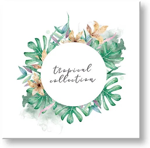 Obraz na stenu s textom Tropical collection | rôzne rozmery