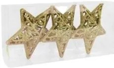 Bestent Ozdoby na vianočný stromček - hviezda 3ks 10,5cm GOLD