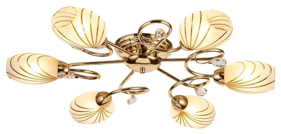 Brilagi - Prisadený luster MEGAPOLIS 6xE14/60W/230V zlatá
