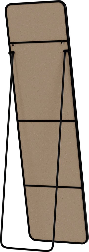 Zrkadlo Gurnee 140x40 cm - čierne matné