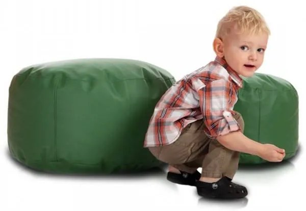 INTERMEDIC SK - Sedací vak 58x28 cm z ekokože | podnožka, sedenie, 135l, 1 ks Farba: E09 - Zelená tmavá (ekokoža)