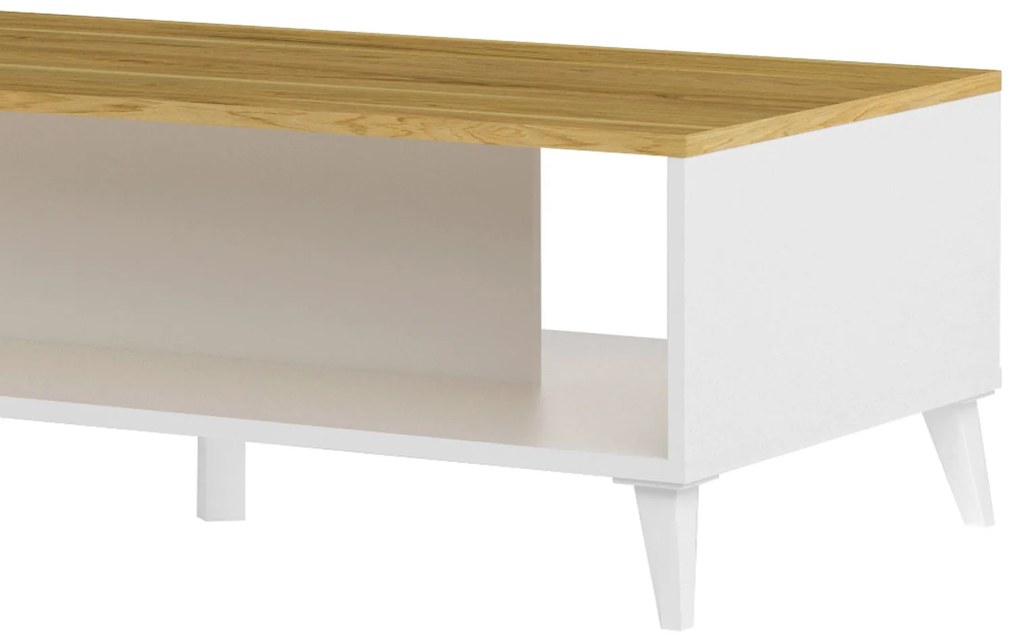 Konferenční stolek Barris 41 120 cm ořech americký/bílý