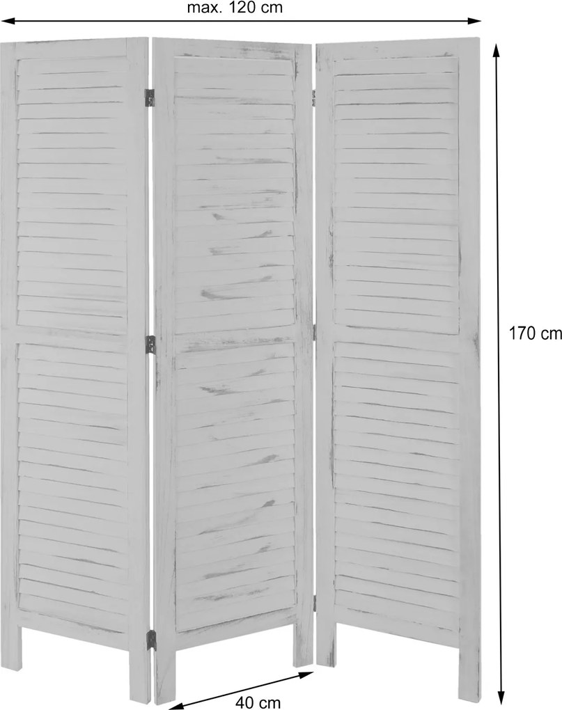 Paraván HWC-G30 - 170 × 120 cm - hnedá