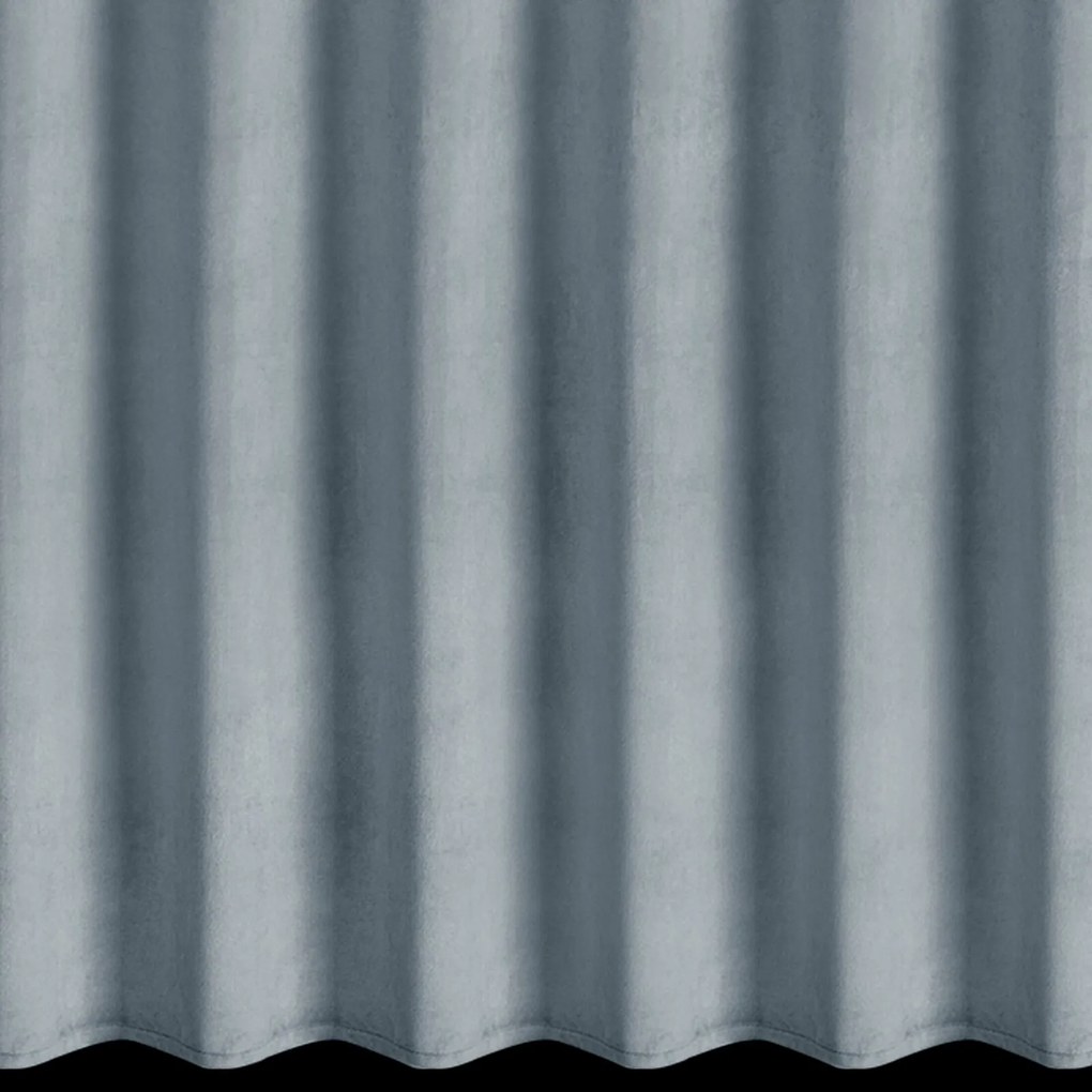 EUROFIRANY ZATEMŇOVACÍ ZÁVES NA KRÚŽKOCH MELANIE 140X260 CM STRIEBORNÁ