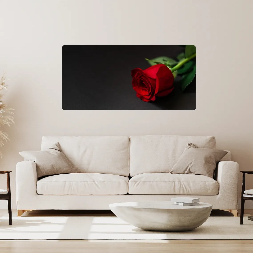 60x120cm Ruža 2 - textilná nálepka na stenu