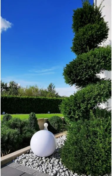 LED solárna lampa LED/1,2V 6500K 200 mAh pr. 30 cm IP44 biela/čierna