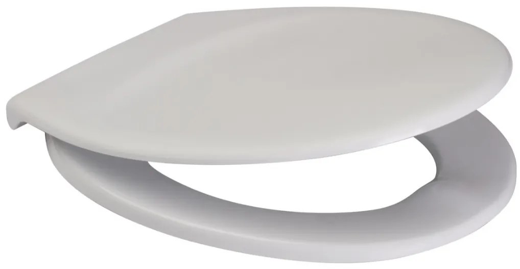 Cersanit President, antibakteriálne toaletné sedátko z duroplastu s pomalým zatváraním, biela, K98-0074