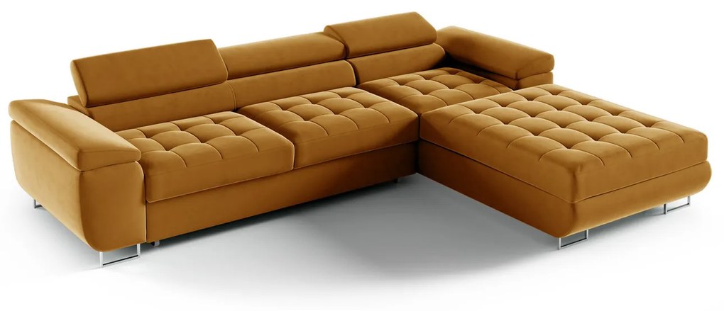 Rohová rozkladacia sedacia súprava 272 JENNY Sivá Vogue Ľavá