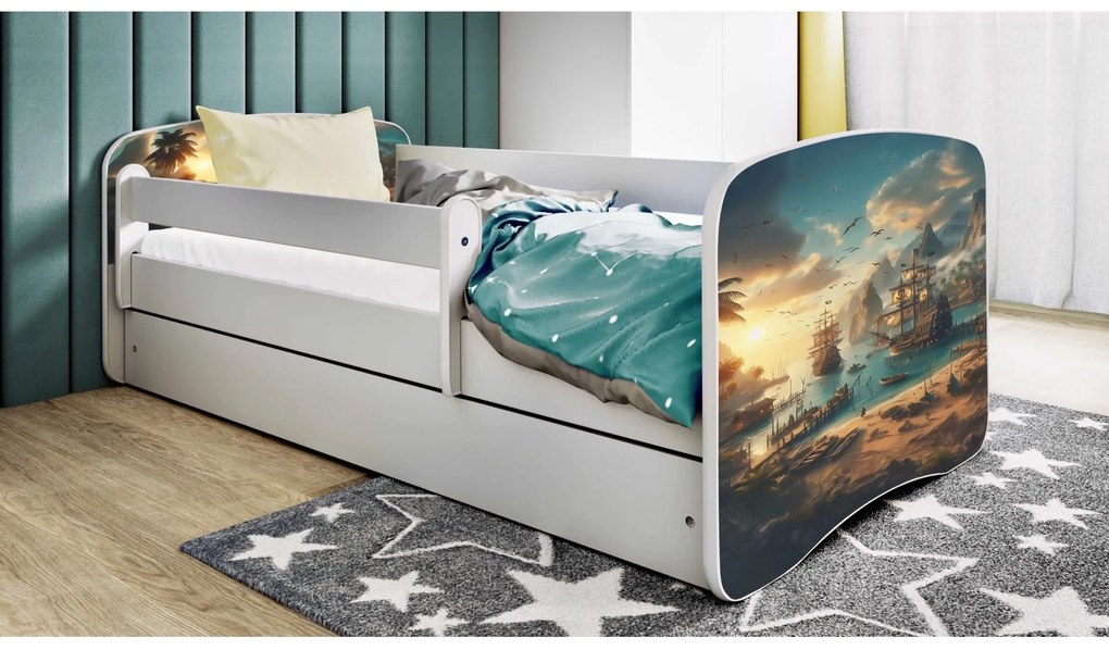 Detská postieľka Babydreams loď biela