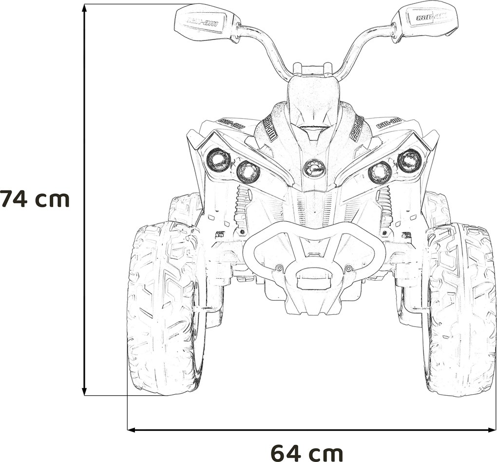 Ramiz Štvorkolka Maverick ATV červená
