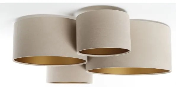 Stropné svietidlo SPACE 4xE27/60W/230V béžová/zlatá