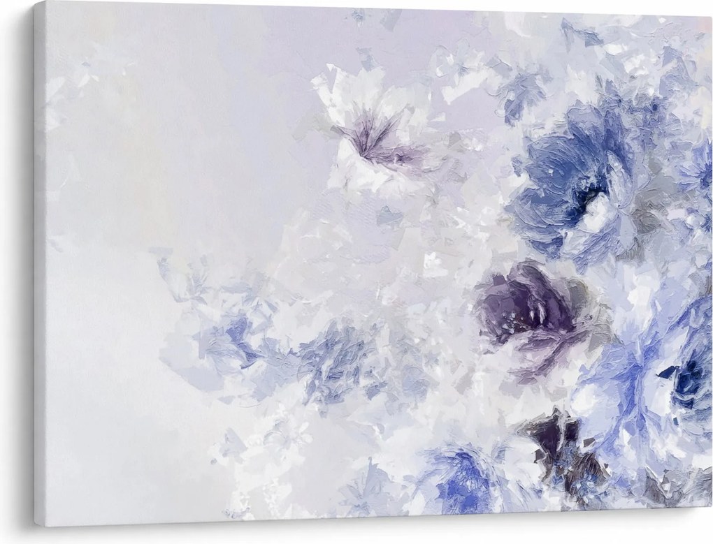Obraz - Kvety, textúrovaná maľba (70x50 cm)
