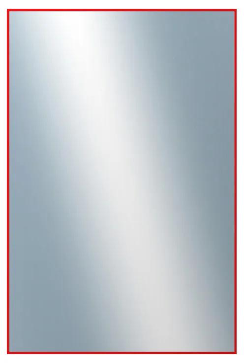 DANTIK - Zrkadlo v rámu, rozmer s rámom 80x160 cm z lišty Hliník červená (7001098)