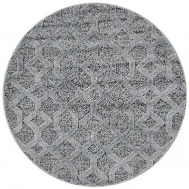 Ayyildiz koberce Kusový koberec Pisa 4702 Grey kruh - 200x200 (priemer) kruh cm