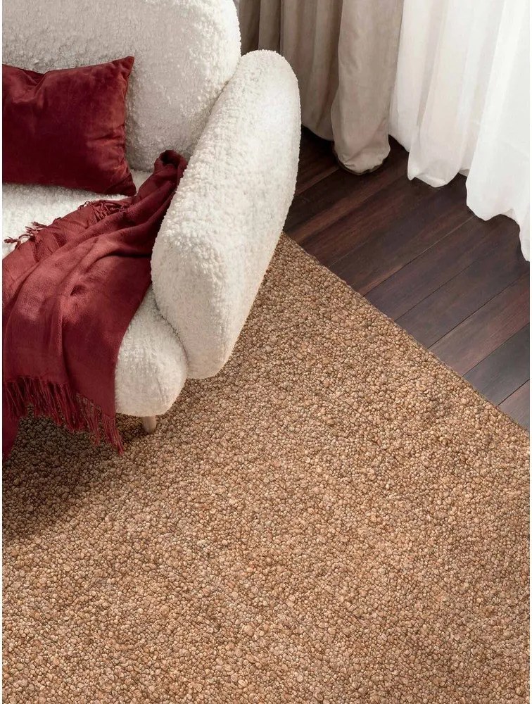 Béžový ručne tkaný koberec z materiálu buklé 160x230 cm Notting Hill Portobello – Ted Baker