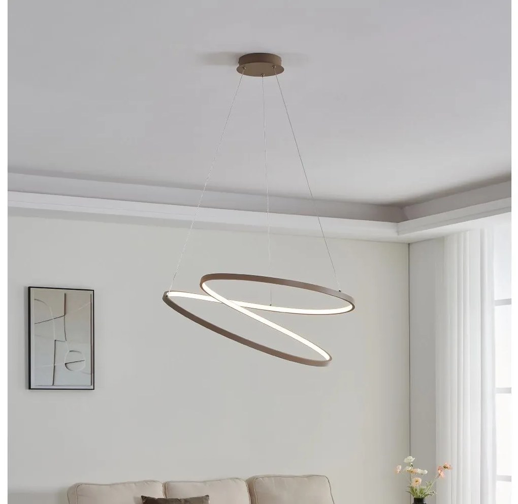 Eglo 901141 - LED Luster na lanku RUOTALE LED/42W/230V 3000K béžová EG901141