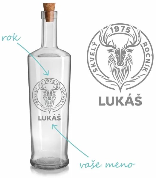 Pieskovaná fľaša Olea Piede Divoký ročník 0,7 l