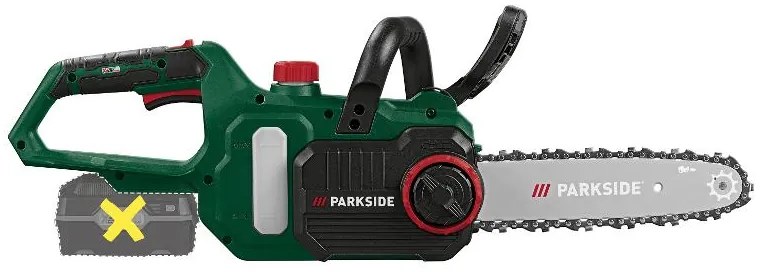 Parkside® Aku reťazová píla Paks 20-Li E5 + Akumulátor 20 V/4 Ah PAP 20 B3 + Nabíjačka akumulátora 20 V/4,5 A PLG 20 C3 (800010630)
