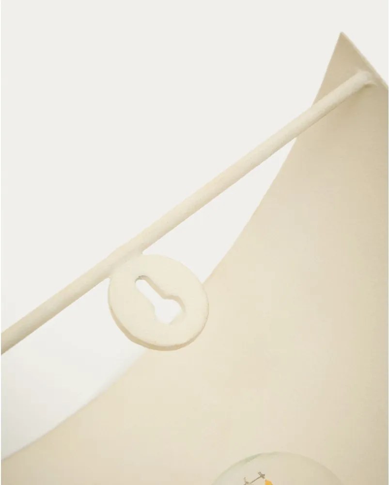 Biele nástenné svietidlo do zásuvky Nibla – Kave Home