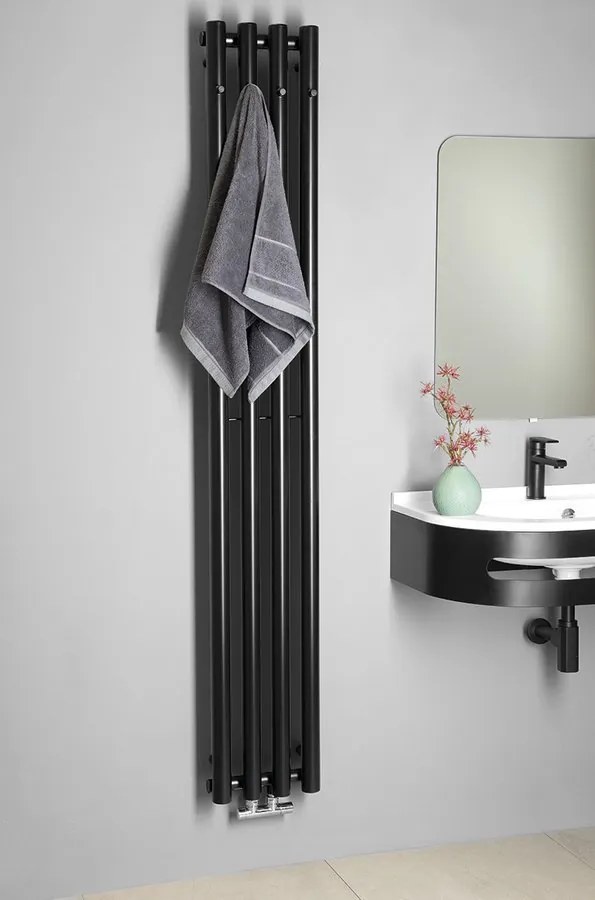 Sapho Sapho, PILON vykurovacie teleso 122x1800mm, so 2 háčikmi, čierna matná, IZ124T