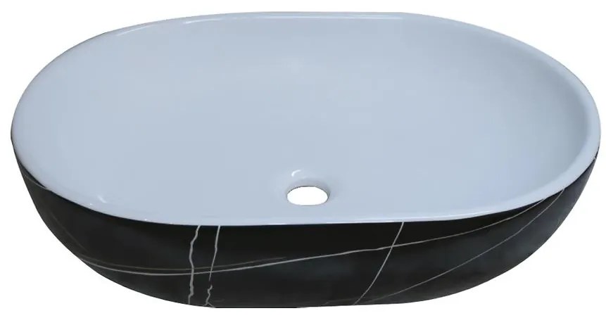 Umývadlo Nera black marmor