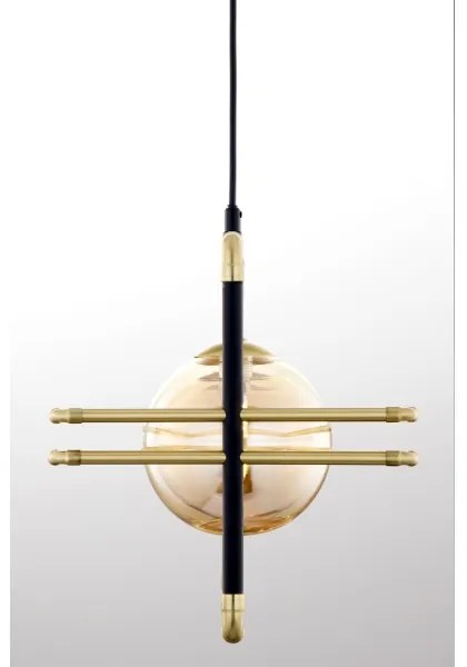 Jupiter 2027 - Luster na lanku FIORI 3xG9/10W/230V čierna/zlatá/béžová