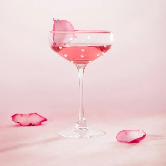 Pohár AMANTI so srdcami 731723 200 ml