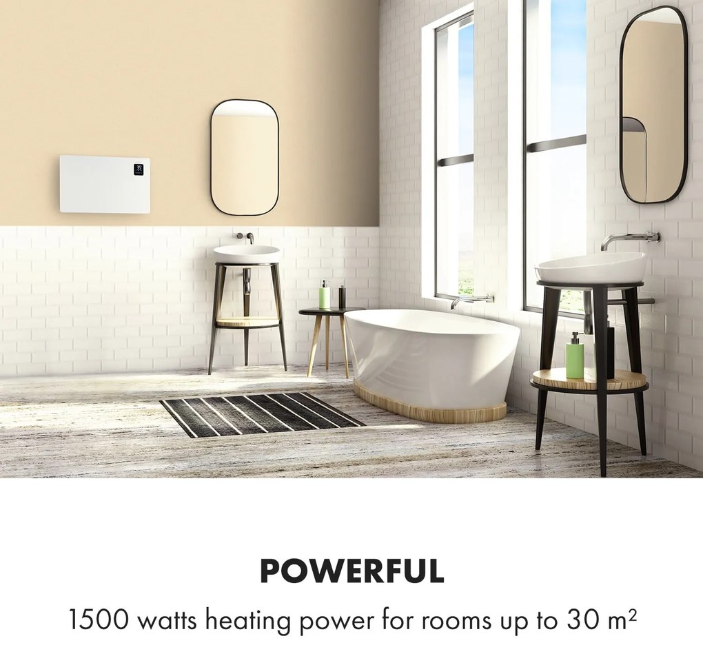 Klarstein Bansin Smart 1500, konvektor, 1500 W, ovládanie cez aplikáciu