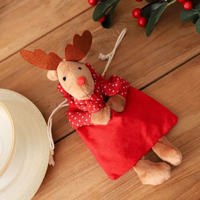 Vrecúško PUNA červené so sobom 980507