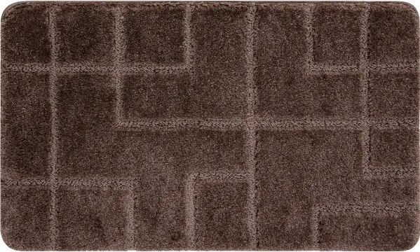 Kúpeľňový koberček SUPREME LINES línie, hnedý