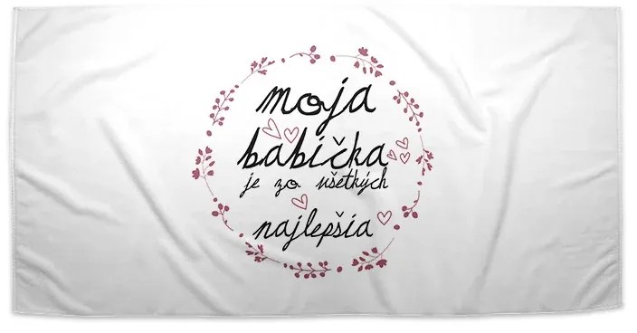 Sablio Uterák Moja babička je tá zo všetkých najlepšia - 50x100 cm