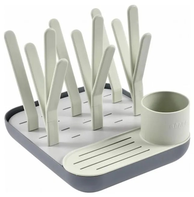 Beaba - Odkvapkávač na fľaše zelená/šedá