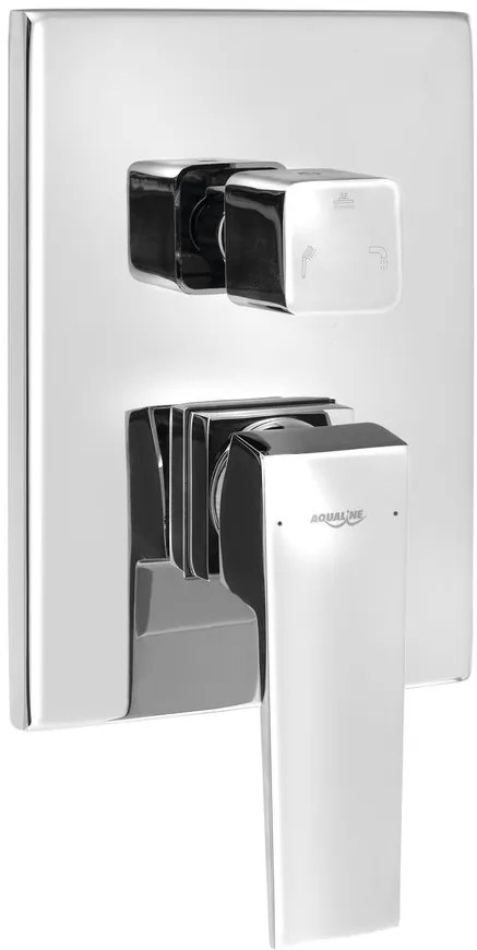 Aqualine Aqualine, RITMO podomietková sprchová batéria, box, 3 výstupy, chróm, RT043