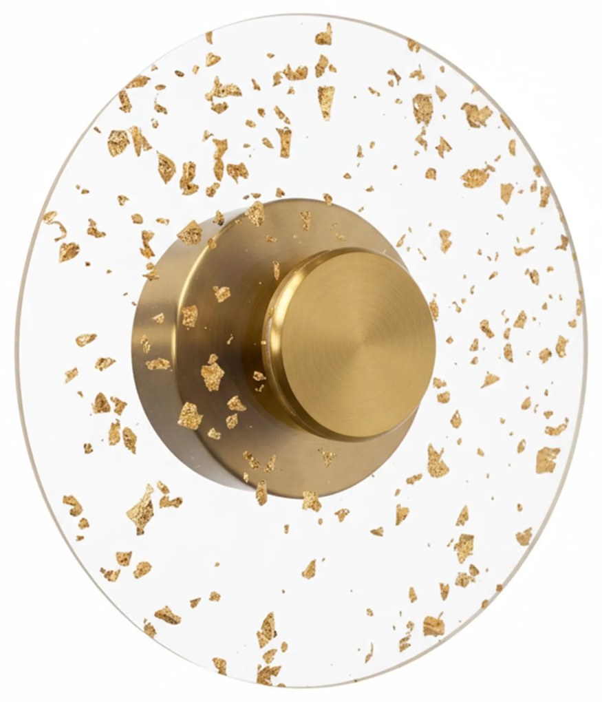 Toolight Toolight, LED nástenné svietidlo 20cm, 3,6W, 4000K, APP1795-W, zlatá matná, OSW-04363