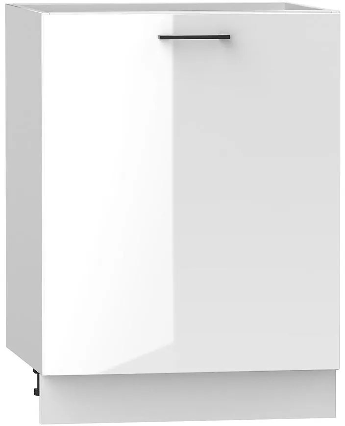 Kuchynská skrinka Oscar D60 Pl biely lesk/biela