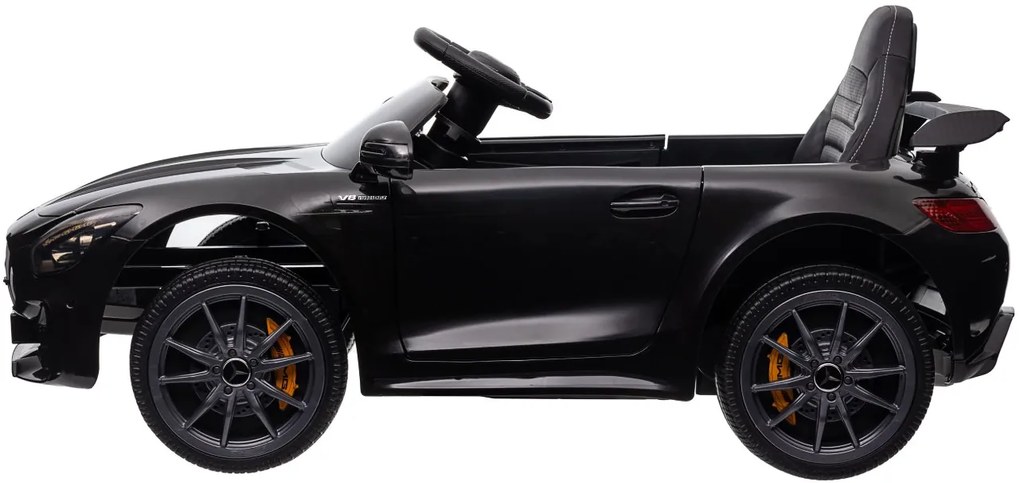 Detské elektrické autíčko na diaľkové ovládanie BestBerg BBCC-10B - Mercedes-Benz AMG GT R / od 3 rokov / nosnosť 25 kg / čierna