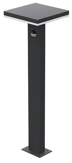 LED Vonkajšia lampa so senzorom BARI LED/10W/230V 4000K 60 cm IP54 antracit