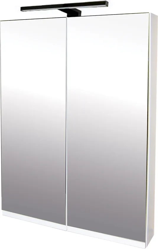 Comodo Zrkadlová skrinka Atica 60 ZS LED-B s osvetlením Any LED 30 B, čierna
