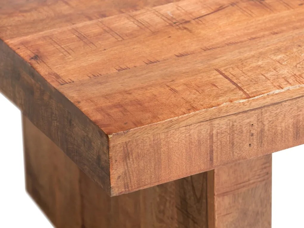 furniture-nabytek.cz - Masivní konferenční stolek Country z mangového dřeva, lakovaný, hnědý – 135×75×45 cm