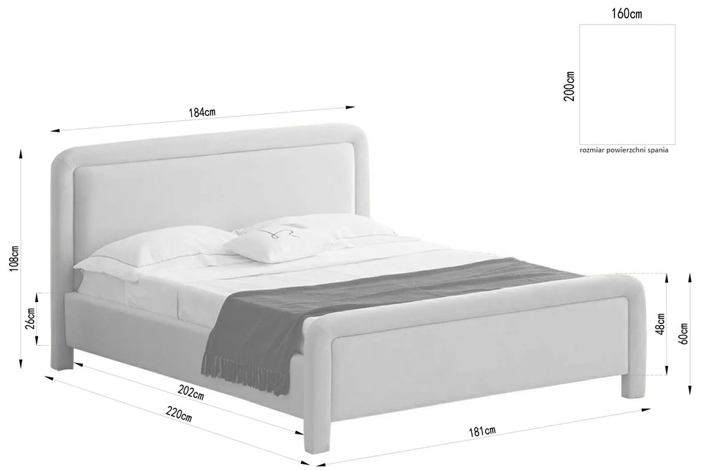 Manželská posteľ 160 cm Campus 160 (béžová). Akcia -45%. Vlastná spoľahlivá doprava až k Vám domov. 1137378