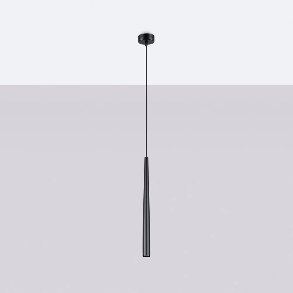Závesné svietidlo Bliss, 1x čierne kovové tienidlo