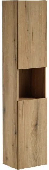 Kúpeľňová zostava Nova Oak Wiki so skrinkami a umývadlom 60 cm čierna/dub evoke