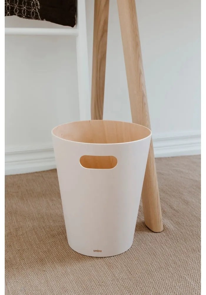 Béžový kancelársky odpadkový kôš 7,5 l Woodrow – Umbra