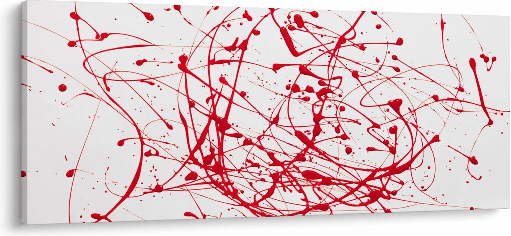 Obraz technikou Drippingu (120x50 cm)