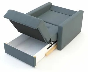 Malá pohovka MONDO šedá, rozkladacia