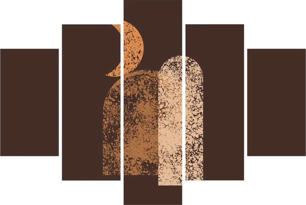 Obraz - Oranžové oblúky N⁰2 (150x105 cm)