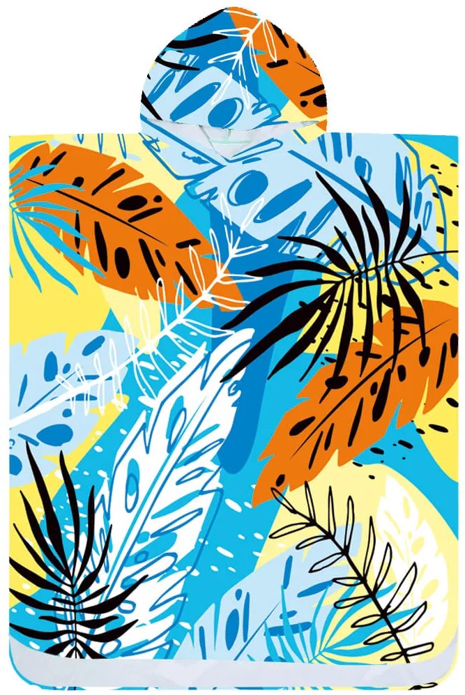 Plážový set SUMMER FRESH – osuška 100×180 cm a pončo 80×145 cm, farebný